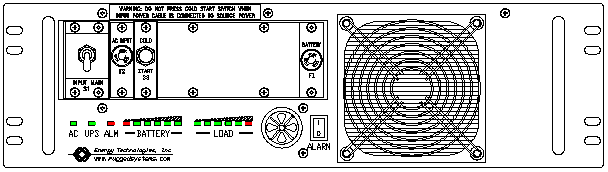 ETI0001-1019 Rugged UPS Front View