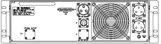 P/N: ETI0001-1235 Rugged MilSpec UPS Standard Rear Panel Layout