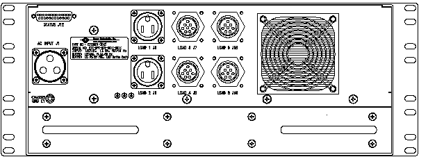 ETI0001-1242 Rugged MilSpec UPS Standard Rear Panel Layout
