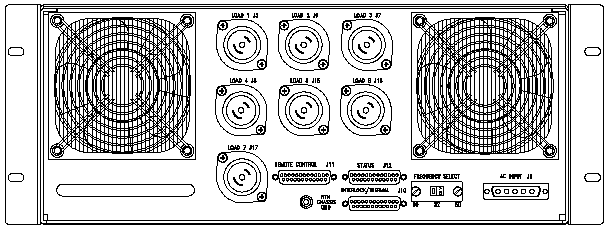 P/N: ETI0001-1455 Rugged MilSpec UPS and PDU Standard Rear 