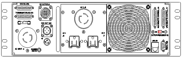 ETI0001-1473A Rugged COTS UPS and PDU Standard Rear Panel Layout